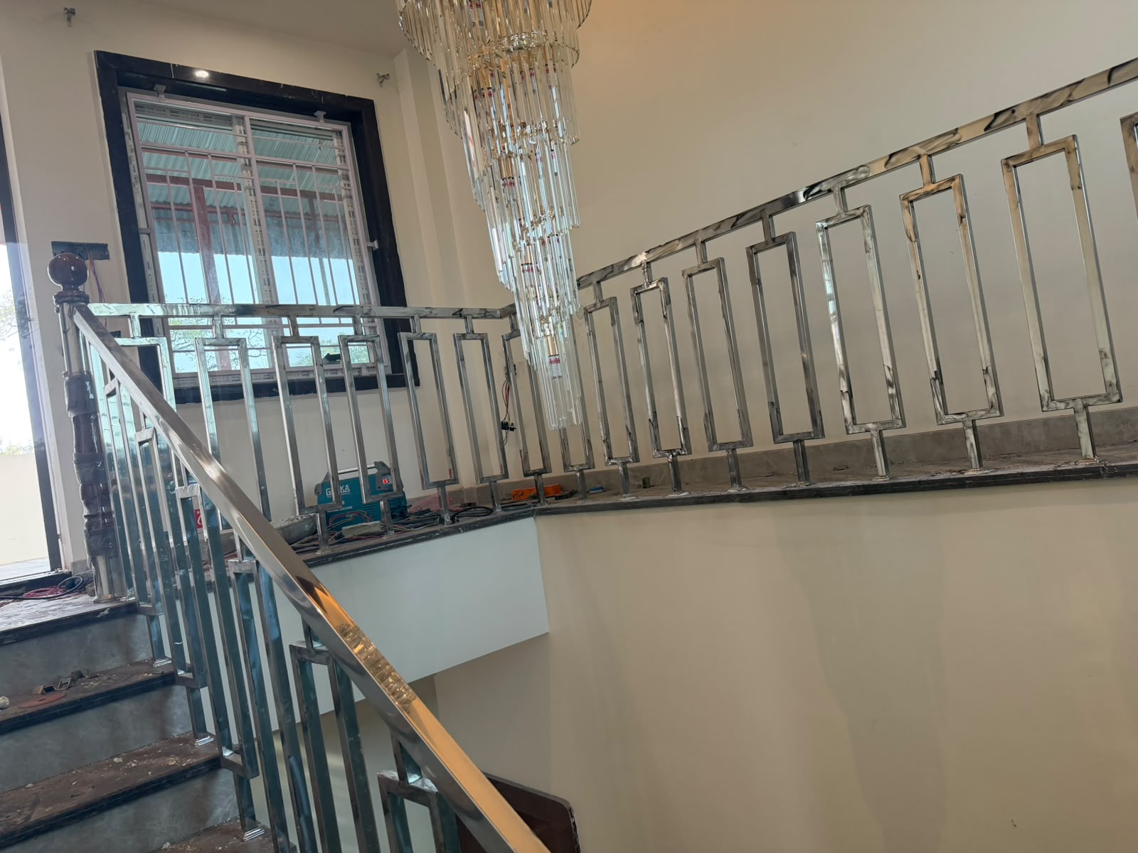 Steel railing