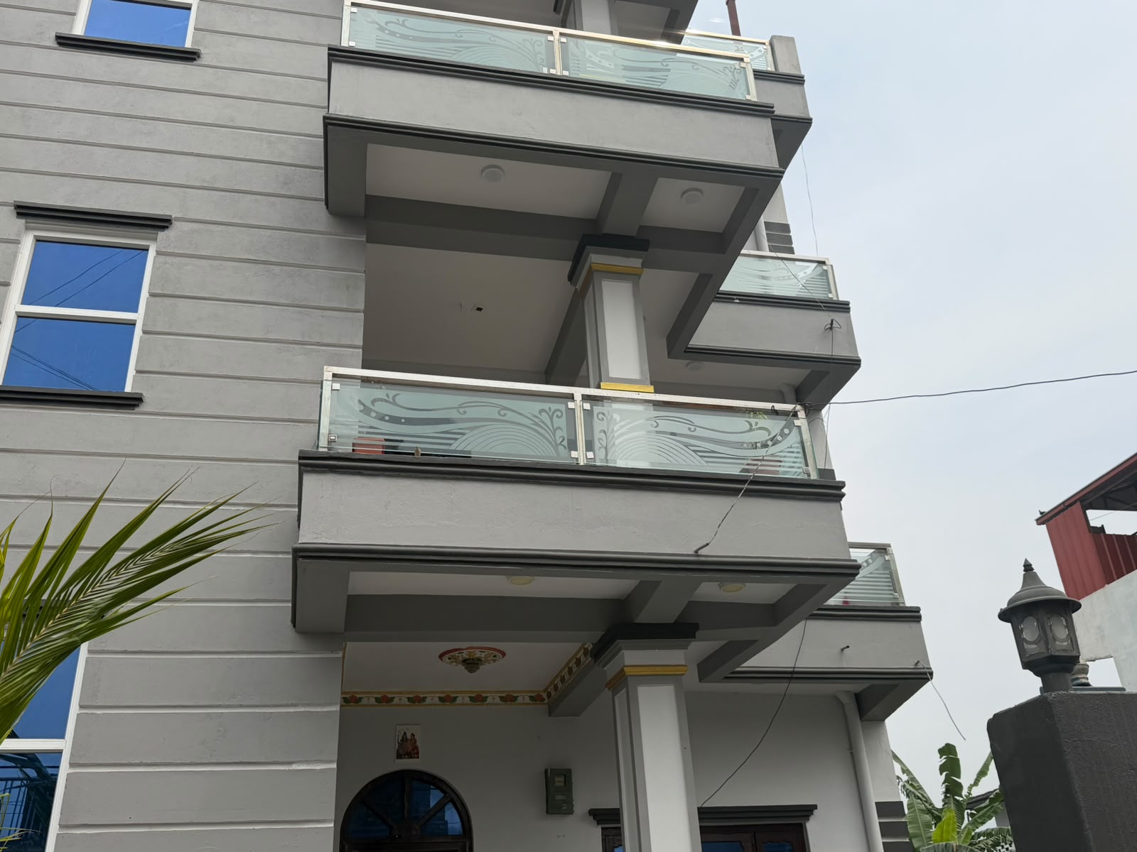 Toughened glass work